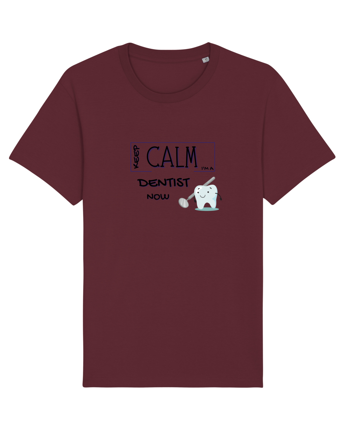 Tricou mânecă scurtă Unisex Rocker Burgundy