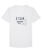 keep calm i m a dentist now Tricou mânecă scurtă guler larg Bărbat Skater