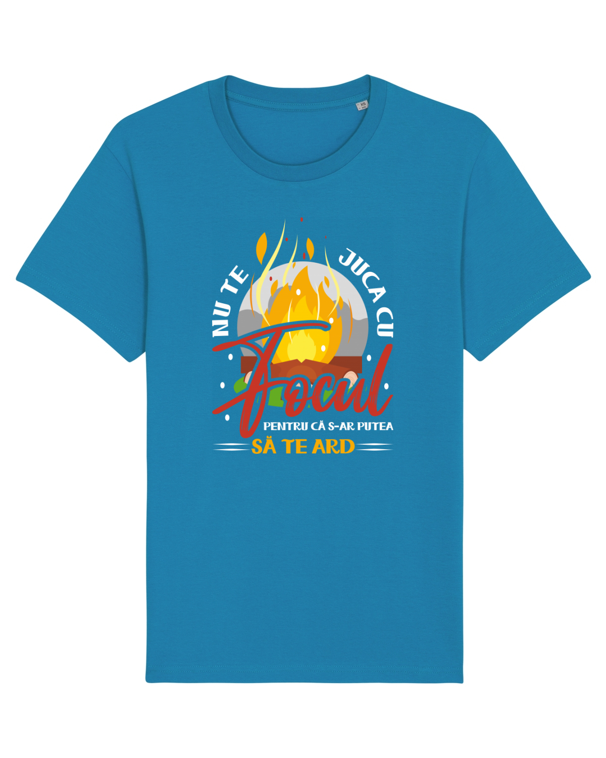 Tricou mânecă scurtă Unisex Rocker Azur