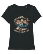 pentru camping - A bad night at camp is better than a good day at work Tricou mânecă scurtă guler larg fitted Damă Expresser