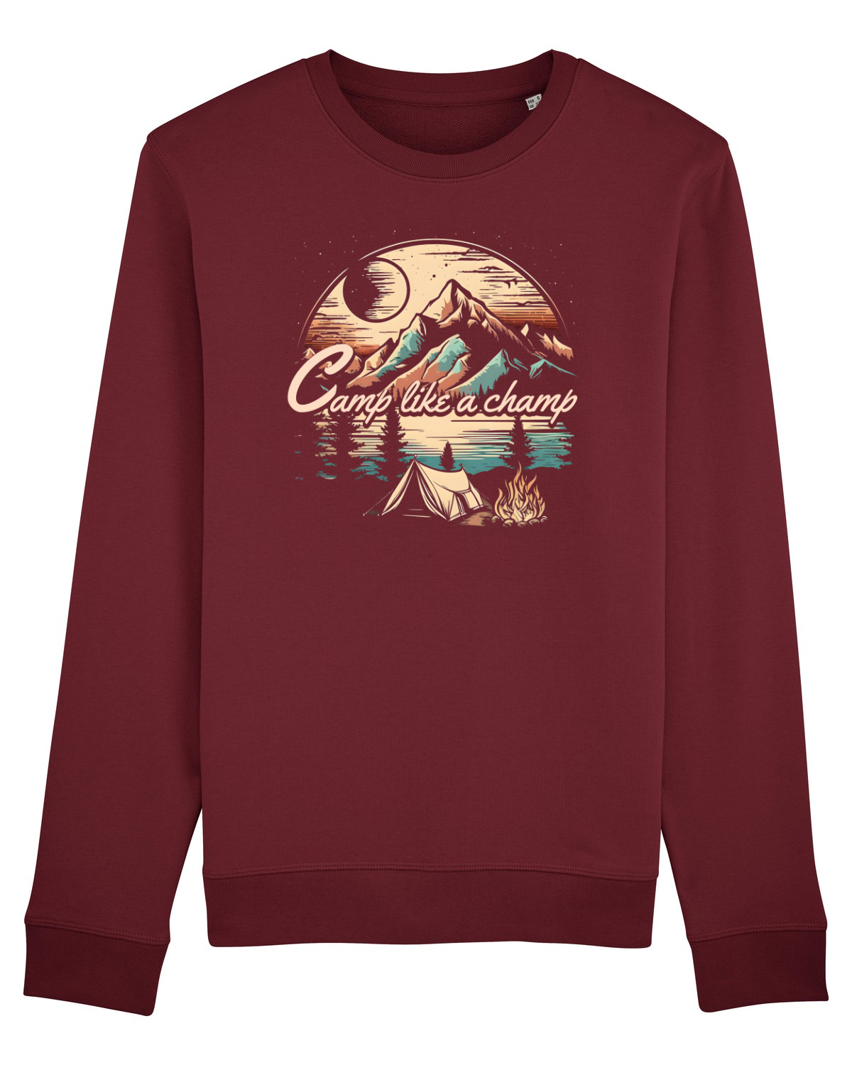 Bluză mânecă lungă Unisex Rise Burgundy