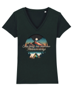 pentru camping - Camp today hike tomorrow adventure always Tricou mânecă scurtă guler V Damă Evoker