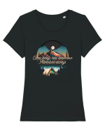 pentru camping - Camp today hike tomorrow adventure always Tricou mânecă scurtă guler larg fitted Damă Expresser