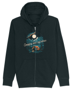 pentru camping - Campfire stars and stories Hanorac cu fermoar Unisex Connector