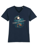 pentru camping - Campfire stars and stories Tricou mânecă scurtă guler V Bărbat Presenter