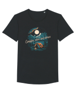 pentru camping - Campfire stars and stories Tricou mânecă scurtă guler larg Bărbat Skater