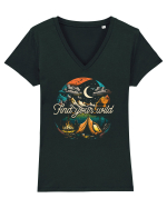 pentru camping - Find your wild Tricou mânecă scurtă guler V Damă Evoker