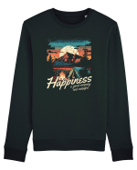 pentru camping - Happiness is good company and campfire Bluză mânecă lungă Unisex Rise