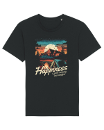 pentru camping - Happiness is good company and campfire Tricou mânecă scurtă Unisex Rocker