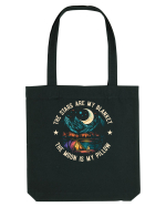 pentru camping - The stars are my blanket the moon is my pillow Sacoșă textilă