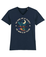 pentru camping - The stars are my blanket the moon is my pillow Tricou mânecă scurtă guler V Bărbat Presenter