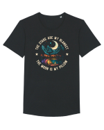 pentru camping - The stars are my blanket the moon is my pillow Tricou mânecă scurtă guler larg Bărbat Skater