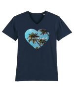 Vacation mood exotic Tricou mânecă scurtă guler V Bărbat Presenter