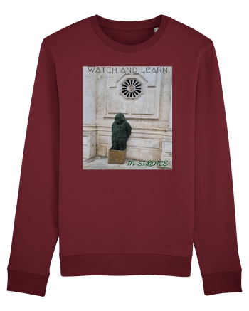 Silent observer Burgundy