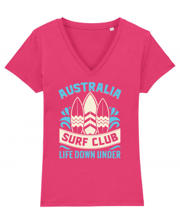 Australia Surf Club Life Down Under Raspberry