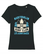 Australia Surf Club Life Down Under Tricou mânecă scurtă guler larg fitted Damă Expresser