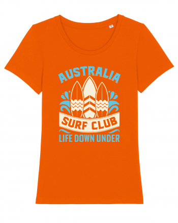 Australia Surf Club Life Down Under Bright Orange