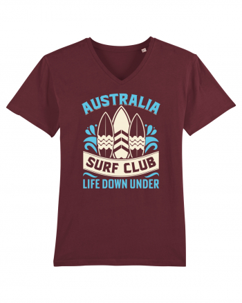 Australia Surf Club Life Down Under Burgundy