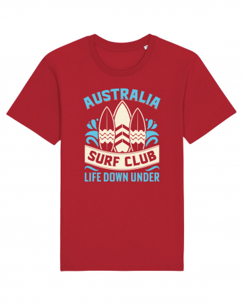 Australia Surf Club Life Down Under Red