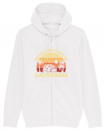 Beach Life Surfers California White