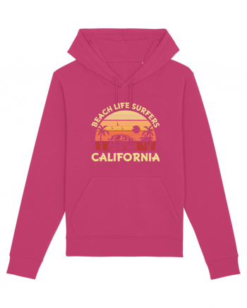 Beach Life Surfers California Raspberry