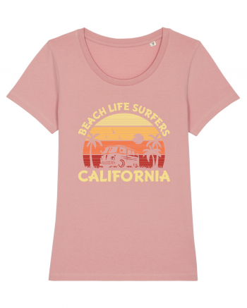 Beach Life Surfers California Canyon Pink