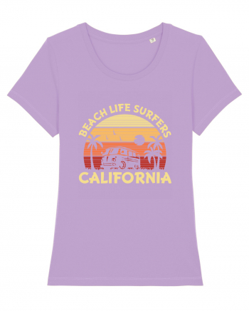 Beach Life Surfers California Lavender Dawn