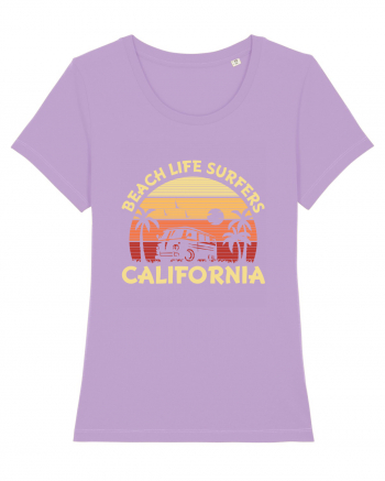 Beach Life Surfers California Lavender Dawn