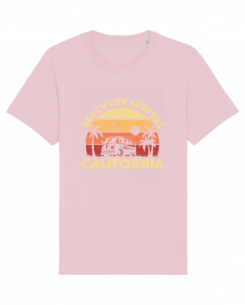 Beach Life Surfers California Cotton Pink