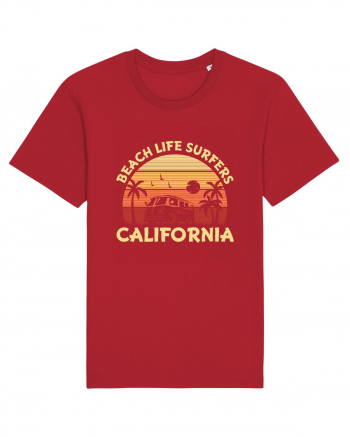 Beach Life Surfers California Red