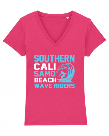 uthern Cali Samo Beach Wave Riders Raspberry