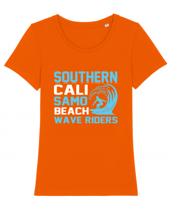 uthern Cali Samo Beach Wave Riders Bright Orange