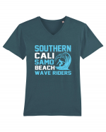 uthern Cali Samo Beach Wave Riders Tricou mânecă scurtă guler V Bărbat Presenter