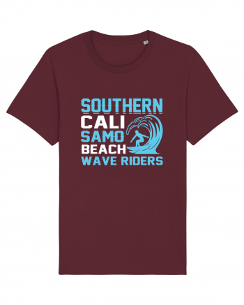 uthern Cali Samo Beach Wave Riders Burgundy