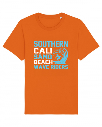 uthern Cali Samo Beach Wave Riders Bright Orange