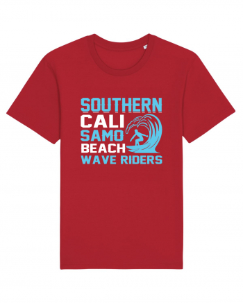 uthern Cali Samo Beach Wave Riders Red