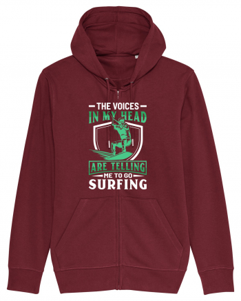 The voices in my head are telling me to go surfing Burgundy