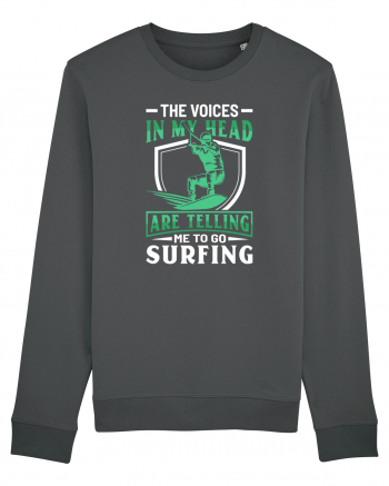 The voices in my head are telling me to go surfing Anthracite