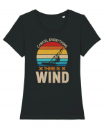 Cancel Everything There Is Wind Tricou mânecă scurtă guler larg fitted Damă Expresser