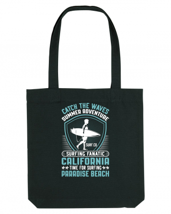 Catch the waves summer adventure surfing fanatic California Black