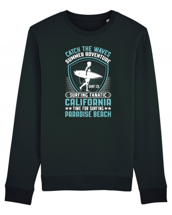 Catch the waves summer adventure surfing fanatic California Black