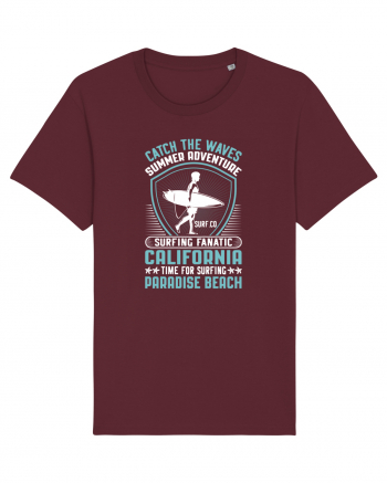 Catch the waves summer adventure surfing fanatic California Burgundy