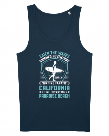 Catch the waves summer adventure surfing fanatic California Navy