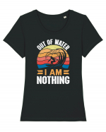 Out Of Water I Am Nothing Tricou mânecă scurtă guler larg fitted Damă Expresser