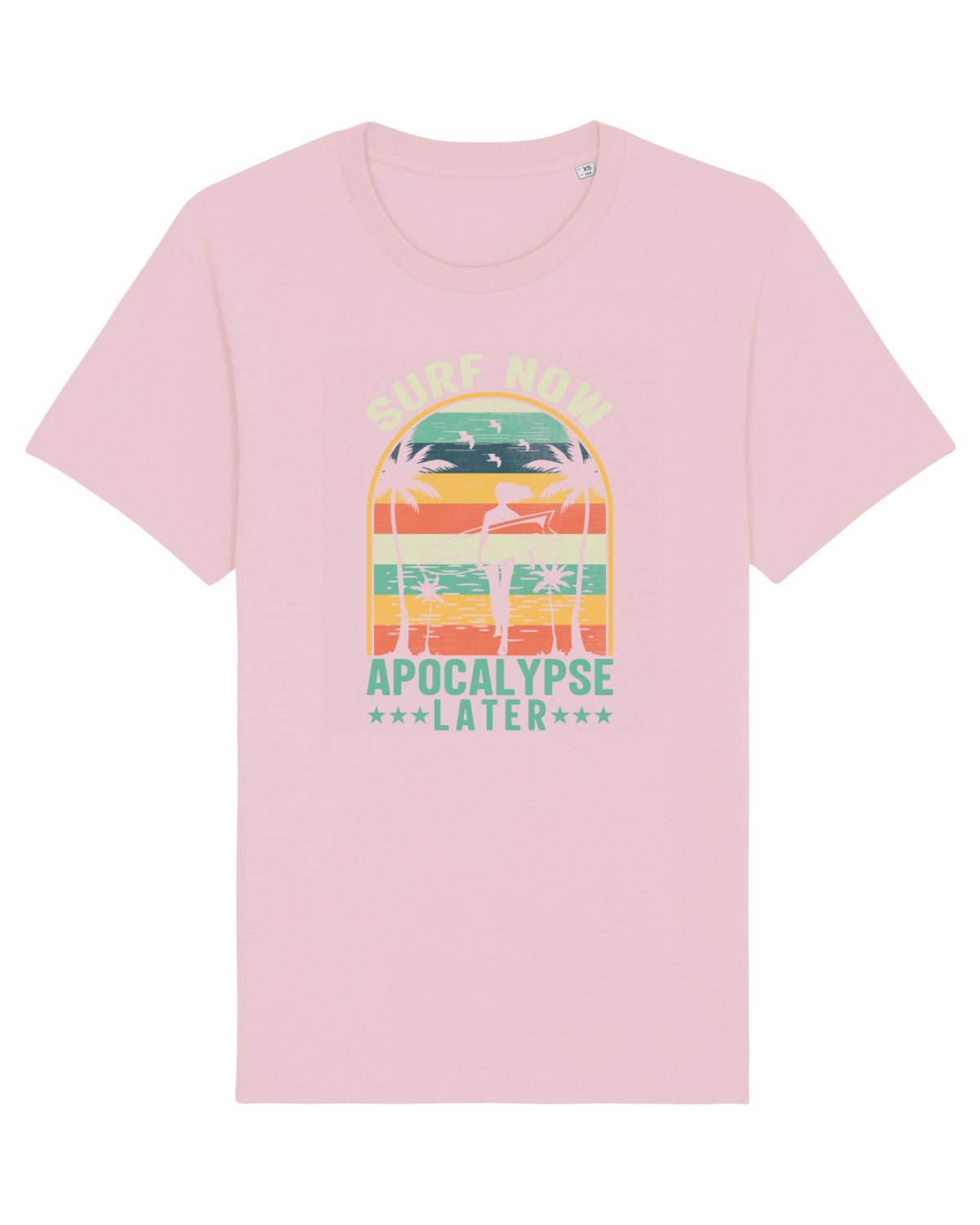 Tricou mânecă scurtă Unisex Rocker Cotton Pink