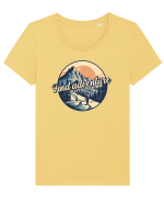 pentru montaniarzi - Find adventure in every step Tricou mânecă scurtă guler larg fitted Damă Expresser