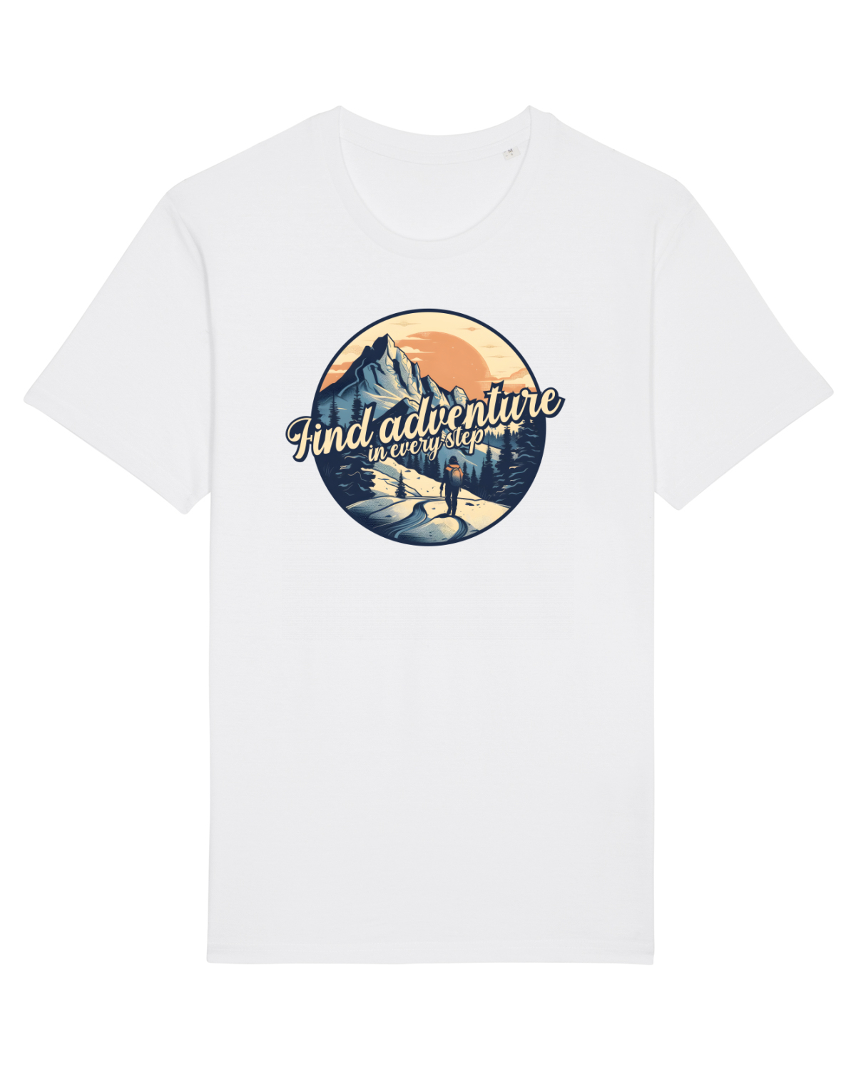 Tricou mânecă scurtă Unisex Rocker White