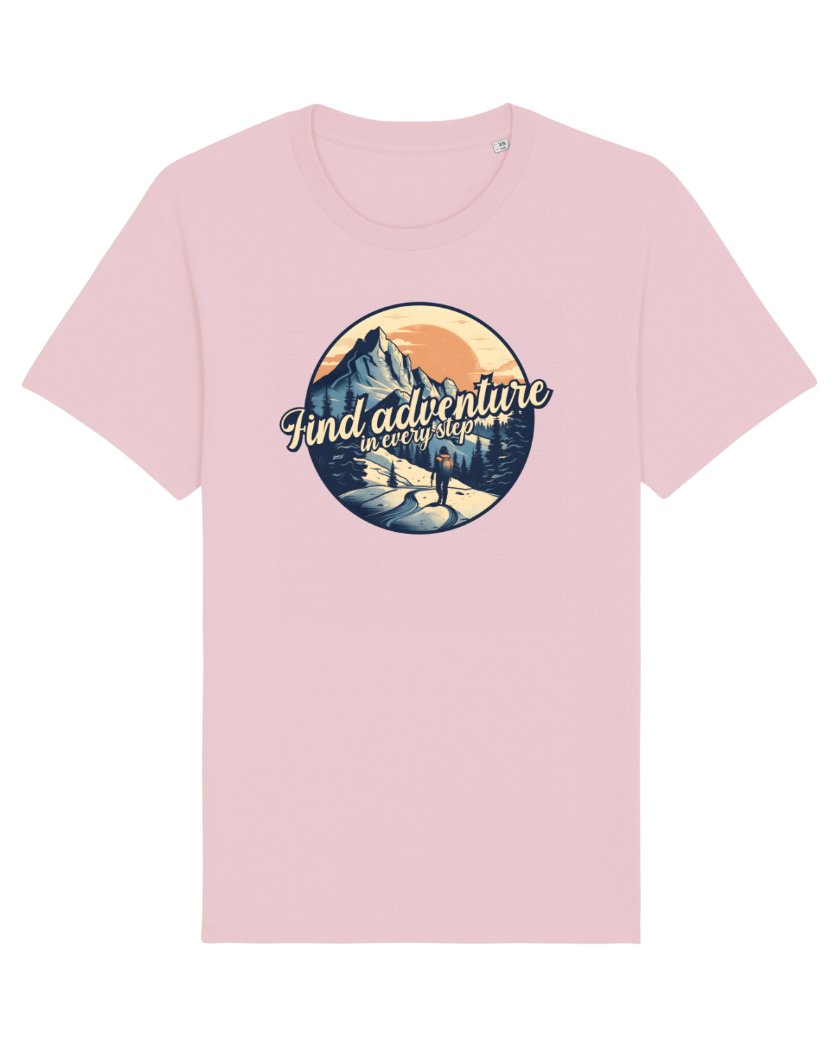 Tricou mânecă scurtă Unisex Rocker Cotton Pink