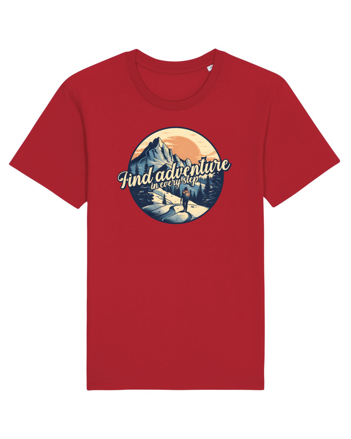 Tricou mânecă scurtă Unisex Rocker Red