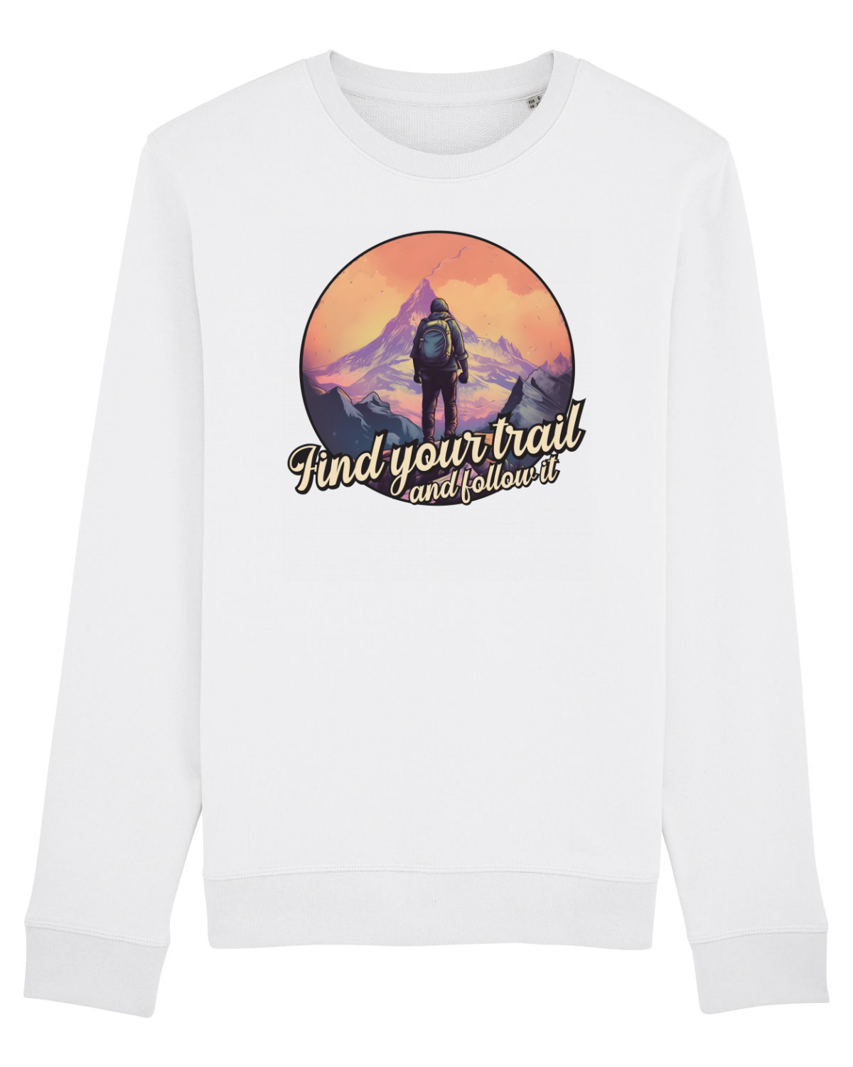 Bluză mânecă lungă Unisex Rise White